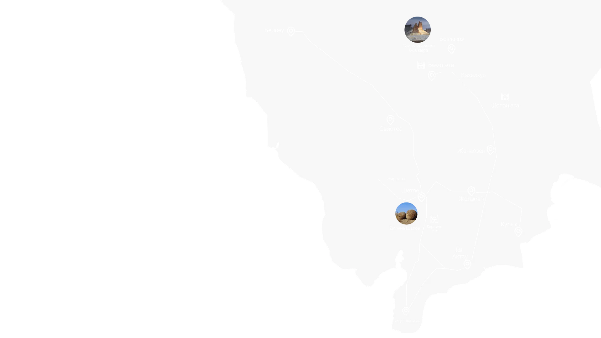 Mangistau route map